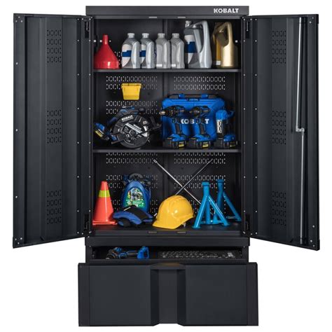 kobalt steel freestanding garage cabinet in black|kobalt steel freestanding garage cabinet.